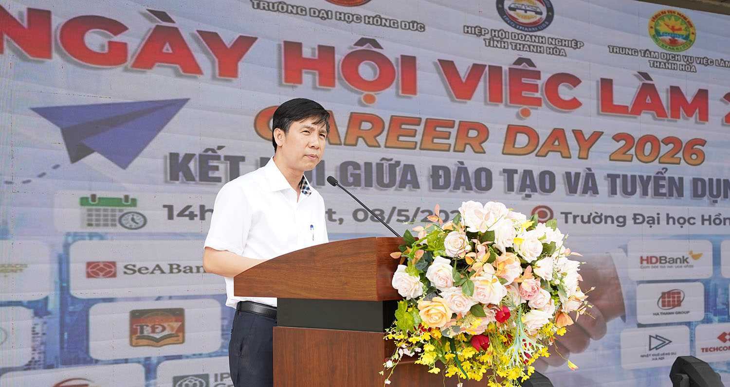 Trường Đại học Hồng Đức tổ chức Ngày hội việc làm năm 2026 – Career Day 2026 với chủ đề “Kết nối giữa đào tạo và tuyển dụng”
